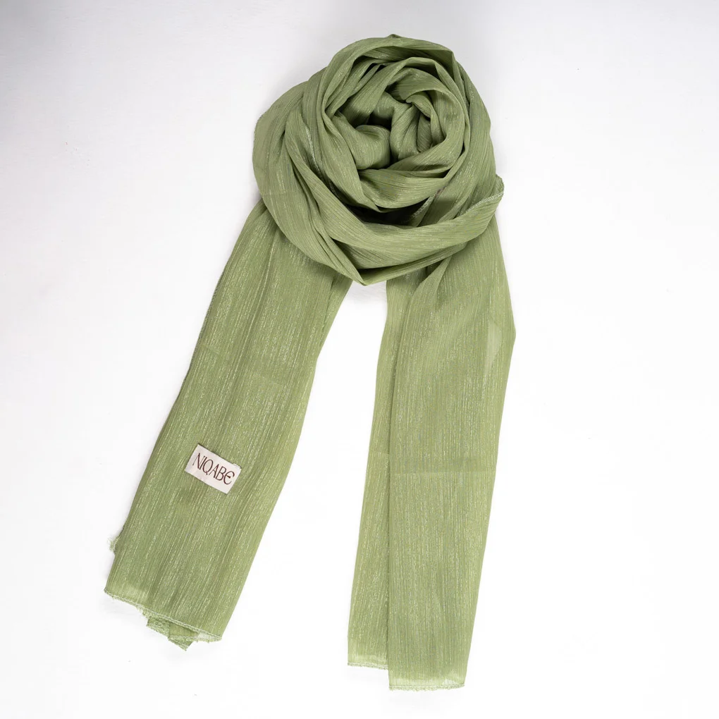 Jari Georgette Hijab - Lemon Mint