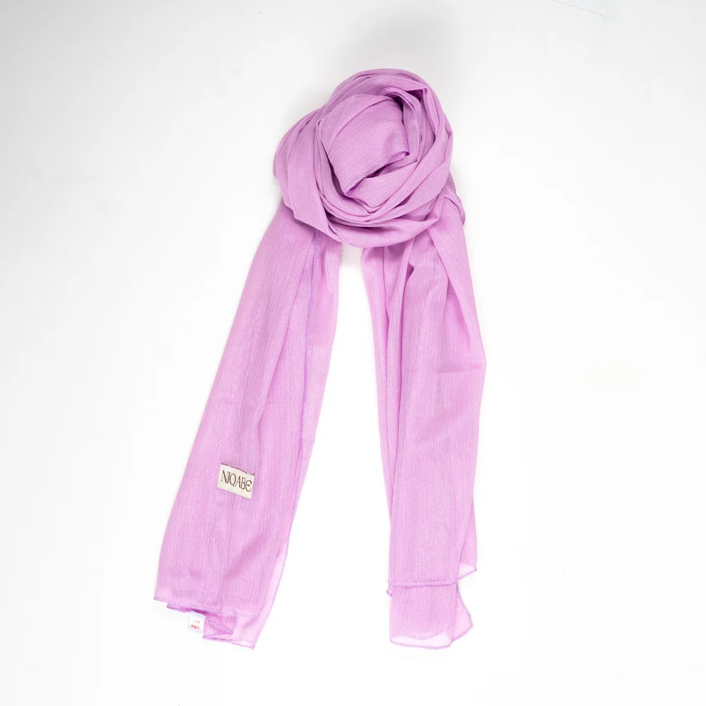 Jari Georgette Hijab - Light Lilac
