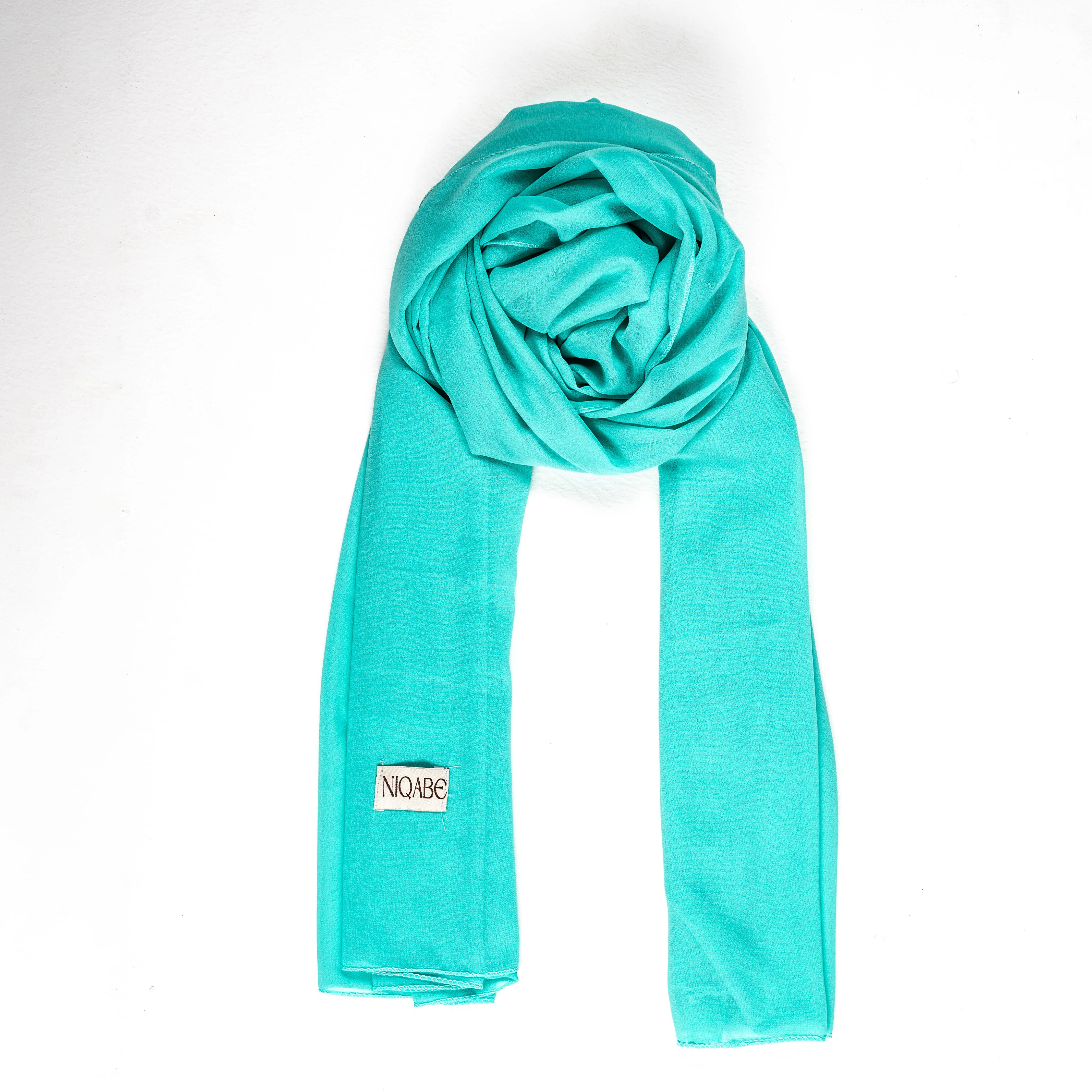 Chiffon Georgette Hijab - Aqua Mint